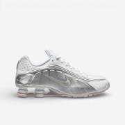 Lage Sneakers Nike Shox R4 White Bright Crimson Metallic Silver