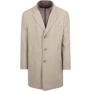 Trainingsjack Suitable Coat Wol Twill Sand