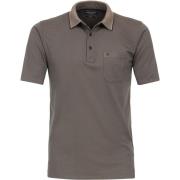 T-shirt Casa Moda Polo Stretch Melange Taupe