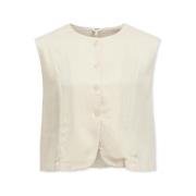 Blouse Object Aya Vest - Sandshell