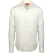 Overhemd Lange Mouw Suitable Hemd Extra Long Sleeves Twill Ecru