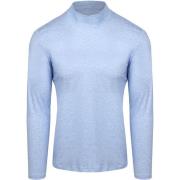 T-Shirt Lange Mouw Desoto Turtleneck Trui Lichtblauw