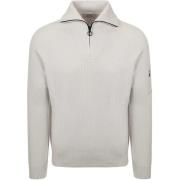 Trui Suitable Half Zip Pullover Tias Cooldry Knit Greige