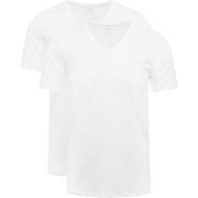 T-shirt Mey V-hals Dry Cotton T-shirt Wit 2-Pack