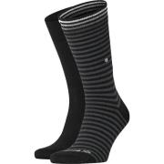 Socks Burlington Everyday 2-Pack Strepen Zwart