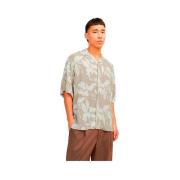 Overhemd Korte Mouw Jack &amp; Jones Chemise Jack Jones Jeff Aop Beige