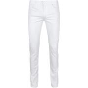 Broek Alberto Pipe Denim Wit
