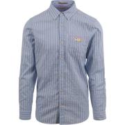 Overhemd Lange Mouw Scotch &amp; Soda Overhemd Streep Lichtblauw