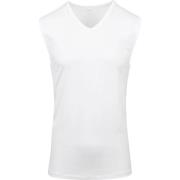 T-shirt Mey V-hals Dry Cotton Muscle Singlet Wit