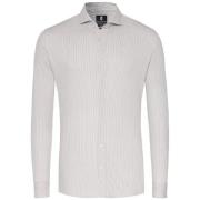 Overhemd Lange Mouw Desoto Essential Overhemd Hai Piqué Strepen Beige