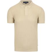 T-shirt Suitable Respect Polo Structure Knit Beige