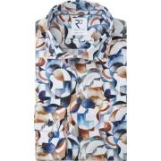 Overhemd Lange Mouw R2 Amsterdam R2 Overhemd Extra Lange Mouwen Print ...