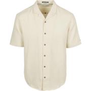 Overhemd Lange Mouw No Excess Short Sleeve Overhemd Structure Ecru