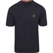 T-shirt Korte Mouw Napapijri Badge T-shirt Navy