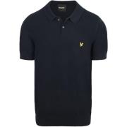 Polo Shirt Korte Mouw Lyle &amp; Scott Poloshirt Knitted Navy