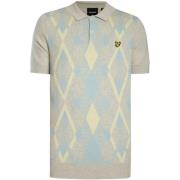 Polo Shirt Korte Mouw Lyle &amp; Scott Katoenen poloshirt met argyle-p...