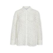 Overhemd Vila Baja Shirt - Snow White