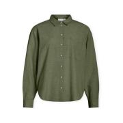 Overhemd Vila Noos Prisilla Loose Shirt - Olivine