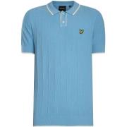 Polo Shirt Korte Mouw Lyle &amp; Scott Gebreide polo met afgeronde ran...