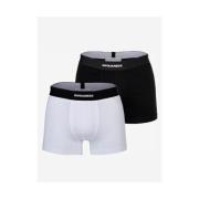 Boxers Dsquared DCX210070 - TWIN 2PACK TRUNK-010 BLACK/WHITE