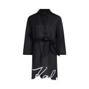 Korte Jurk Karl Lagerfeld Vestidos Mujer Modèle Dna Signature Beach D
