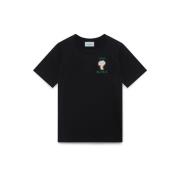 T-shirt Korte Mouw Casablanca RAINBOW MUSHROOM T-SHIRT BLACK