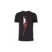 T-shirt Korte Mouw Neil Barrett T-SHIRT BJT513A BLACK