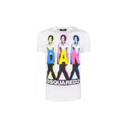 T-shirt Korte Mouw Dsquared T-SHIRT S74GD0498 WHITE