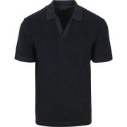 T-shirt Marc O'Polo Poloshirt Riva Terry Cloth Navy