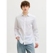 Overhemd Lange Mouw Jack &amp; Jones 12289174 SUMMER LINEN-WHITE