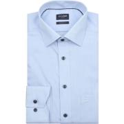 Overhemd Lange Mouw Olymp Luxor Overhemd Diamond Twill Lichtblauw