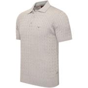 Polo Shirt Korte Mouw Cappuccino Italia Caorle Cable Knit Polo