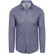 Overhemd Lange Mouw Desoto Overhemd Oxford Optics Blauw