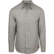 Overhemd Lange Mouw Scotch &amp; Soda Linnen Core Overhemd Grijs