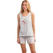 Pyjama's / nachthemden Admas Pyjamashort tanktop Cherries
