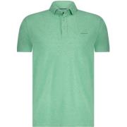 T-shirt State Of Art Poloshirt Piqué Melange Groen