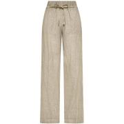 Broek Deha Fade Effect Linen Straight
