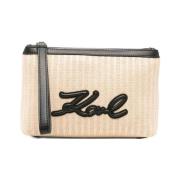 Handtasje Karl Lagerfeld Bolsos Mujer Modèle K/signature Raffia Pouch