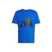 T-shirt Korte Mouw adidas T-shirt Essentials Big Logo bleu royal