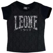 T-shirt Korte Mouw Leone 1947 Girl Short Sleeves Lace Pink Girl