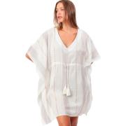 Pareo Admas Strandcaftan Stripes Blanco