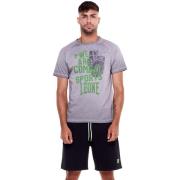 T-shirt Korte Mouw Leone 1947 Man Short Sleeves Indigo