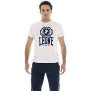T-shirt Korte Mouw Leone 1947 Man Short Sleeves Indaco