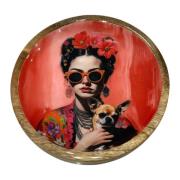 Manden en dozen Signes Grimalt Vrouw Bord Bloemen S