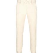 Broek Alberto Broek Jump Stripe Ecru