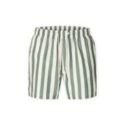 Korte Broek Selected Dane-Aop Swim Shorts - Deep Lichen Green
