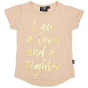 T-shirt Korte Mouw Leone 1947 Girl Short Sleeves Chic Gold