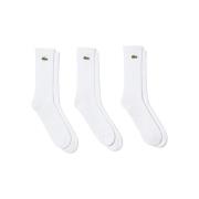 Sokken Lacoste Sport 3 Pack High Cut Socks White/White/White