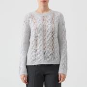 Trui Le Tricot Perugia 46482GIROCOLLOMOHAIRLUREX