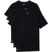 T-shirt Lacoste 3 Pack Lounge Cotton T-Shirts Black/Black/Black